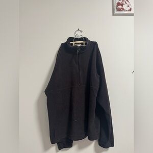 Men's Black Half-Zip Sweater